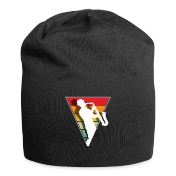 Saxophonist Retro-saxophonist Bandmitglied - Jersey-Beanie - Schwarz - Vorne