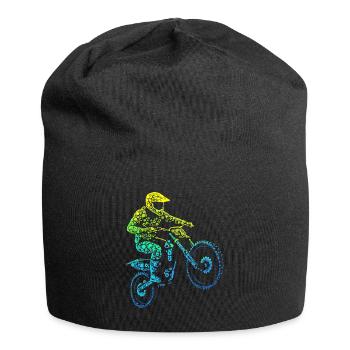 Motocross, pilote de motocross, motocross, motocross - Bonnet en jersey - noir - Devant