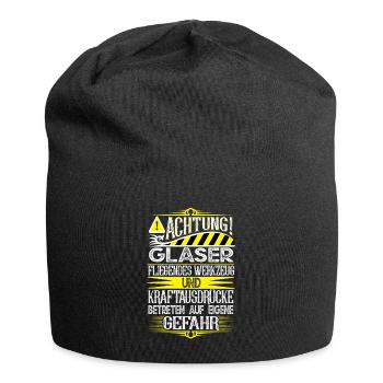 Glaser - Jersey-Beanie - Schwarz - Vorne