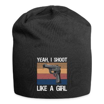 Yeah I Shoot Like A Girl - Bonnet en jersey - noir - Devant