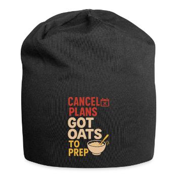 Porridge Breakfast Culture Overnight - Jersey Beanie - black - Front