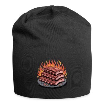 Fire grilled rib platter - Jersey Beanie - black - Front