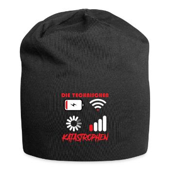 Ordinateur LES DÉSASTRES TECHNIQUES DRÔLES - Bonnet en jersey - noir - Devant