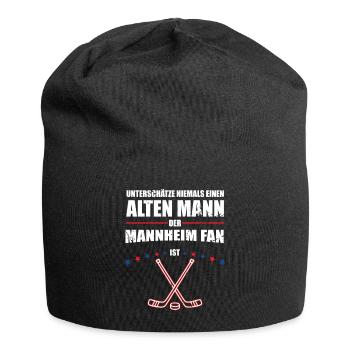Alter Mann - Mannheim Eishockey Fan | Retro - Jersey Beanie - black - Front