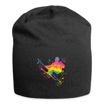 Alpine skiing Winter sports Nordic skiing - Jersey Beanie - black - Front