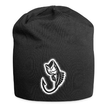 Pêcheur, pêcheur, pêcheurs, pêcheurs masculins - Bonnet en jersey - noir - Devant