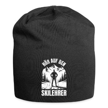 Skiing BE GOOD TO THE SKI INSTRUCTOR FUNNY - Jersey Beanie - black - Front