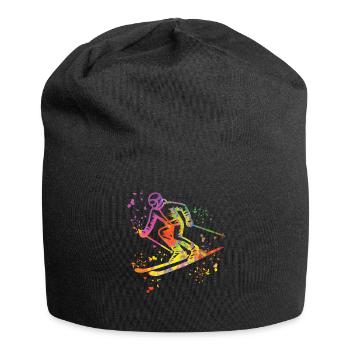 Alpine skiing Winter sports Nordic skiing - Jersey Beanie - black - Front