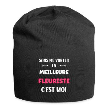 fleuriste - Bonnet en jersey - noir - Devant