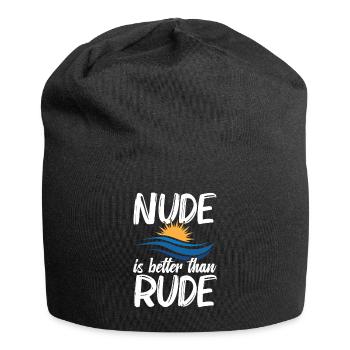 Nudité Gear Freedom Lover Nudisme Naturiste - Bonnet en jersey - noir - Devant