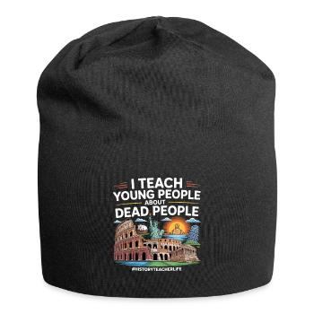 Geschichte - Jersey-Beanie - Schwarz - Vorne