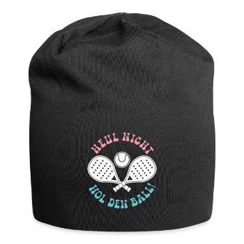 Padel game: DON'T CRY, GET THE BALL! Fun - Jersey Beanie - black - Front