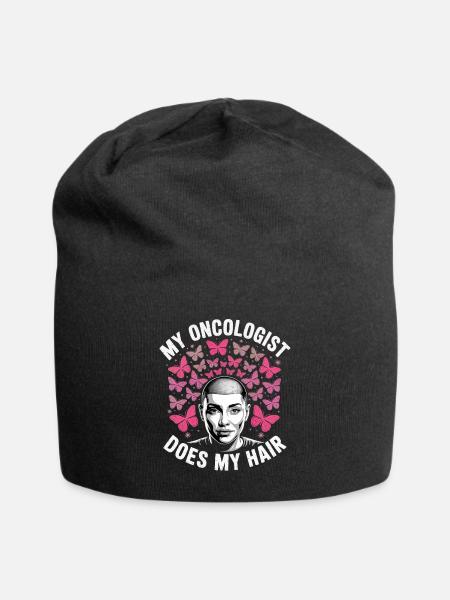 Mein Onkologe macht mir die Haare - Jersey-Beanie - Schwarz