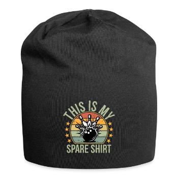 Funny This Is My Spare Shirt Bowling Alley Gutter - Jersey Beanie - black - Front