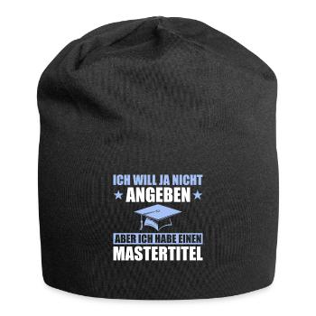 Master's Degree Degree Master's Examination - Jersey Beanie - black - Front