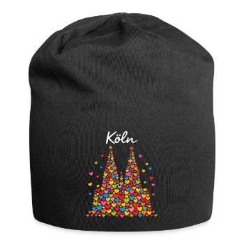 Cadeau de confettis Alaaf du Carnaval de Cologne - Bonnet en jersey - noir - Devant