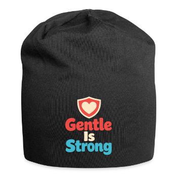 Gentle parenting identity, slow - Jersey Beanie - black - Front