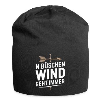 Le vent des buissons de N dit toujours pour les marins - Bonnet en jersey - noir - Devant