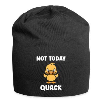Furious Duckling: Not Today - Jersey Beanie - black - Front