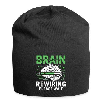 Brain Restart Please Wait - Jersey Beanie - black - Front