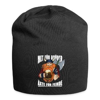 Met Für Brüder Äxte Für Feinde Wikinger Geschenk - Jersey-Beanie - Schwarz - Vorne