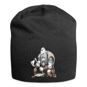 Viking Viking Legend Sailor Odin Raven Fighter - Jersey Beanie - black - Front