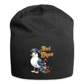 Vacances en mer Baltique AHOI RÜGEN Fun - Bonnet en jersey - noir - Devant
