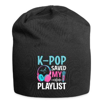 K-Pop Saved My Playlist - Jersey Beanie - black - Front