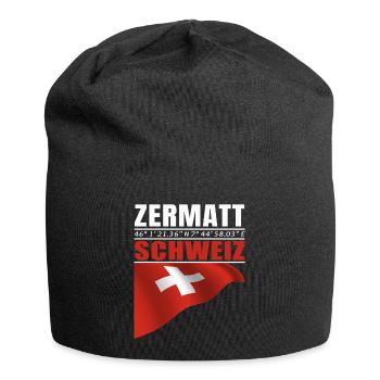 Zermatt - Jersey Beanie - black - Front