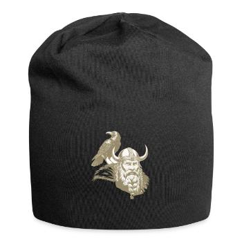 Viking Viking Legend Sailor Odin Raven Fighter - Jersey Beanie - black - Front
