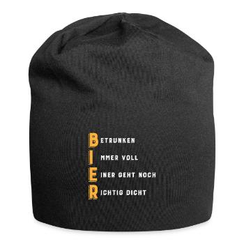 Acronyme BEER - Bonnet en jersey - noir - Devant