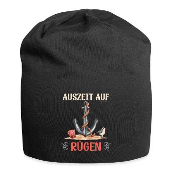 Island of Rügen TIME OUT ON RÜGEN Holiday Fun - Jersey Beanie - black - Front