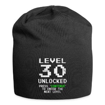 Level 30 Unlocked - Jersey Beanie - black - Front