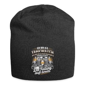 Carnaval déguisé en camion-citerne Bière costumée pour enterrement de vie de garçon - Bonnet en jersey - charbon - Devant