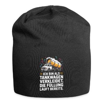 Carnival Disguised as a Tanker Truck Bachelor Party Costume Beer - Jersey Beanie - black - Front