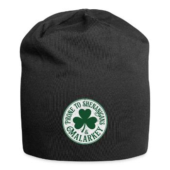 Lustige St.-Patrick's-Day-Eskapaden und Unsinn - Jersey-Beanie - Schwarz - Vorne