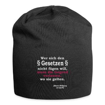 Those who do not want to comply with the laws - Jersey Beanie - black - Front