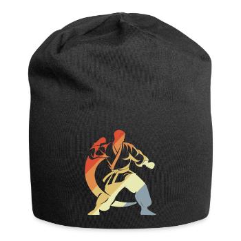 Croquis de Karateka - Bonnet en jersey - noir - Devant