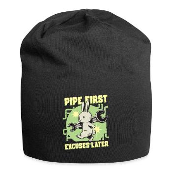 Pipelayer Pipe Builder Pipe First - Jersey Beanie - black - Front
