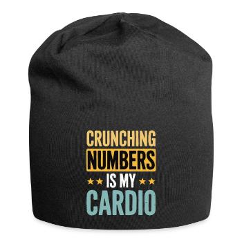 Calcul - Cardio Humour Financier - Bonnet en jersey - noir - Devant