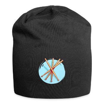 Drumsticks Drawing - Jersey Beanie - black - Front