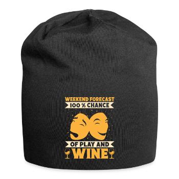Musical Theatre Weekend Forecast Play & Wine - Jersey-Beanie - Schwarz - Vorne