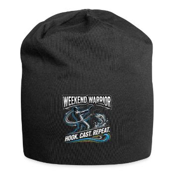 Weekend Warrior Hook Cast Repeat Angler - Jersey-Beanie - Schwarz - Vorne