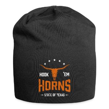 Texas Longhorn Horns Design - Jersey Beanie - black - Front