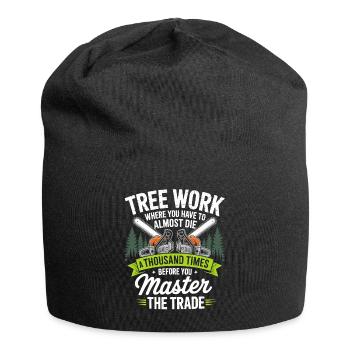 Kettensägen Meisterschaft im Wald - Jersey-Beanie - Schwarz - Vorne