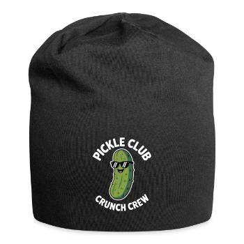 Pickle Club Crunch Crew Cucumber Humor - Jersey Beanie - black - Front