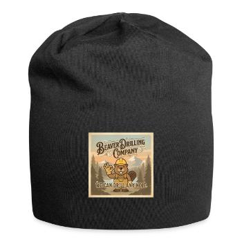 Beaver Drilling Co peut percer n’importe quel trou. Terre - Bonnet en jersey - noir - Devant