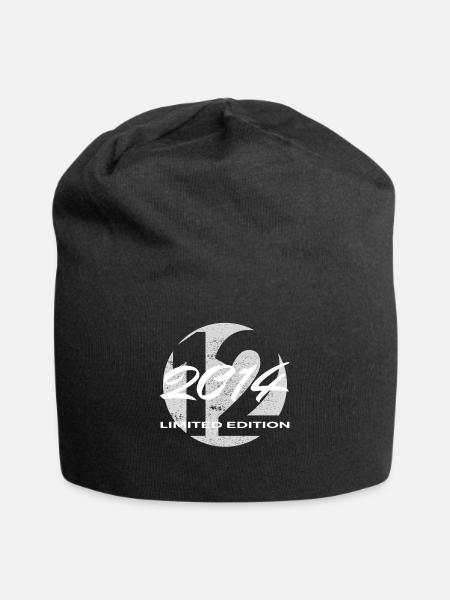 12. Geburtstag 2014 Jungen und Mädchen Geschenk - Jersey-Beanie - Schwarz