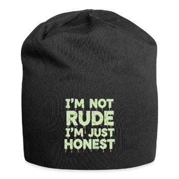 Je ne suis pas impoli, je suis juste honnête - Bonnet en jersey - noir - Devant