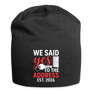 We Said Yes to The Address 2026 - Jersey Beanie - black - Front